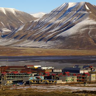 Longyearbyen, die Hauptstadt Spitzbergens