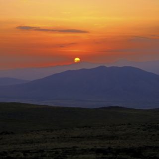 Sonnenaufgang am Aragats