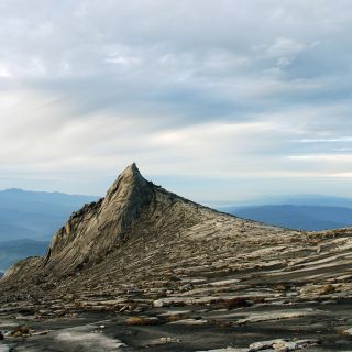 auf dem Gipfel des Mount Kinabalu
