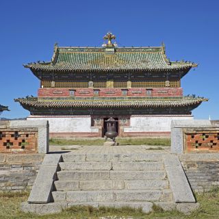 Innerhalb der Klosteranlage Erdene Zuu