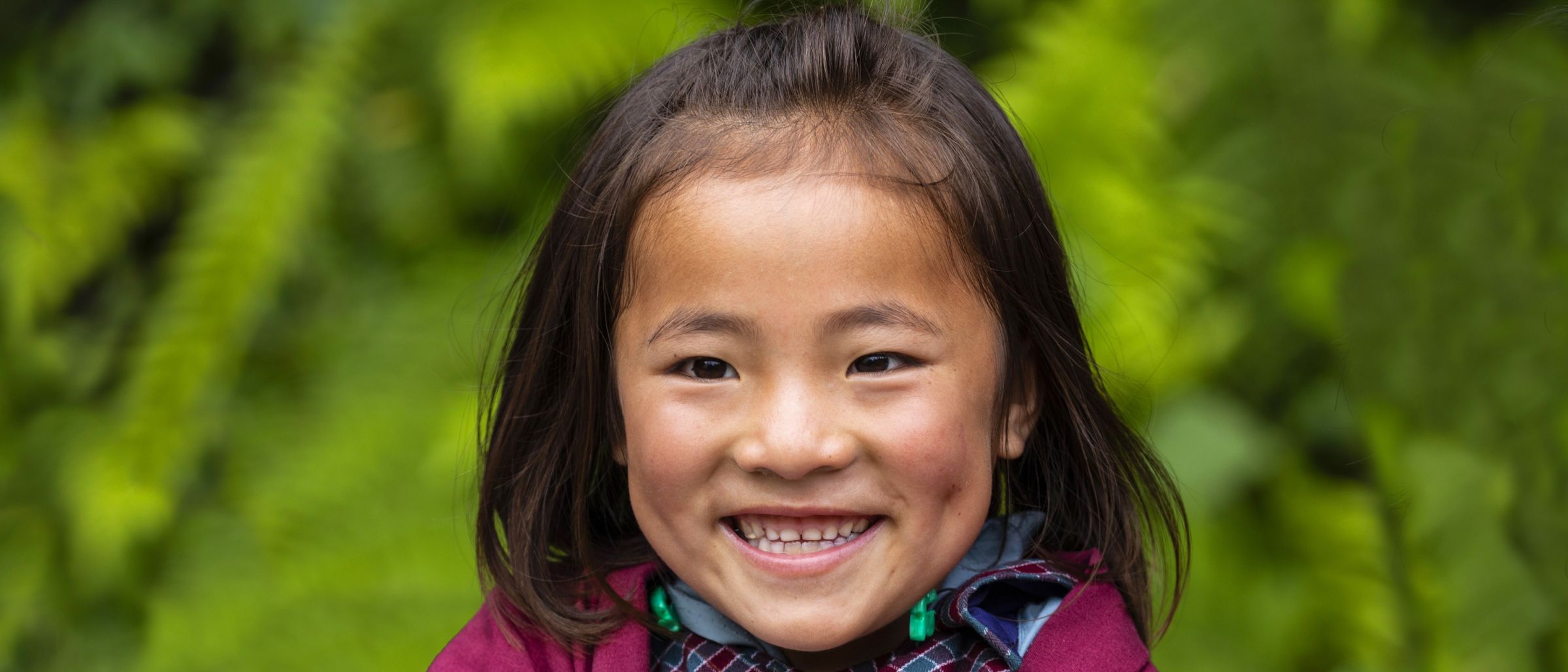 Fröhliches Lächeln in Bhutan