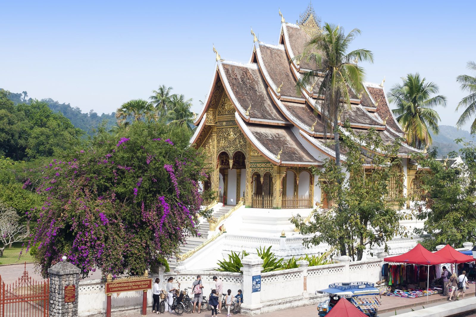 Tempel auf dem Gebiet des ehemaligen Königspalastes in Luang Prabang