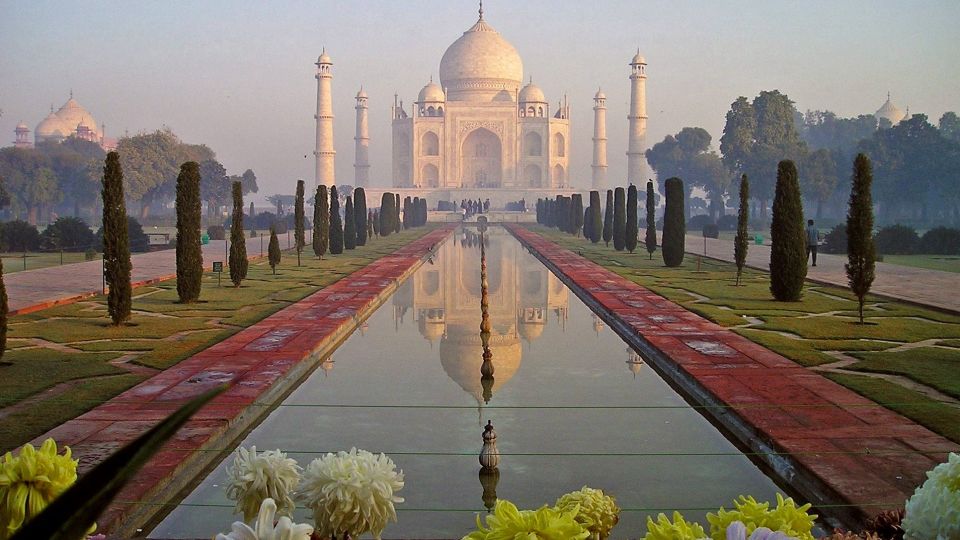 Taj Mahal in Agra Sonnenuntergang