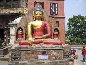 sitzender Buddha von Swayambunath