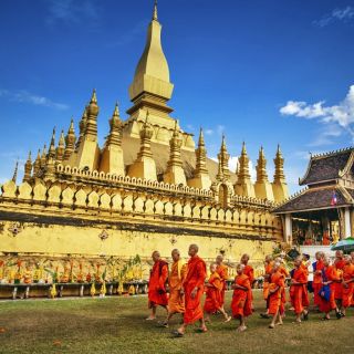 That Luang Festival – Prozession der Mönche