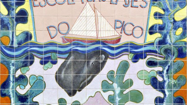 Portugiesische Kachelmalerei auf Azoren-Art