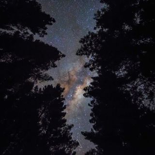 Nachthimmel über dem Lake Mc Laren