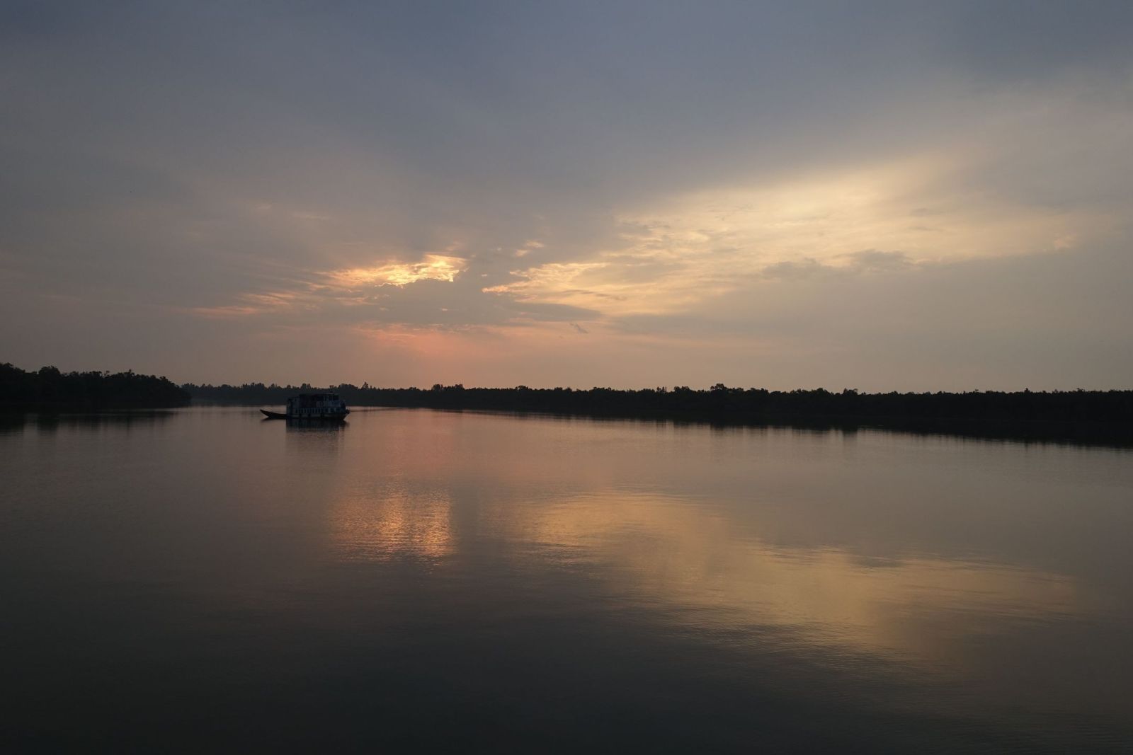Sonnenuntergang in den Sundarbans