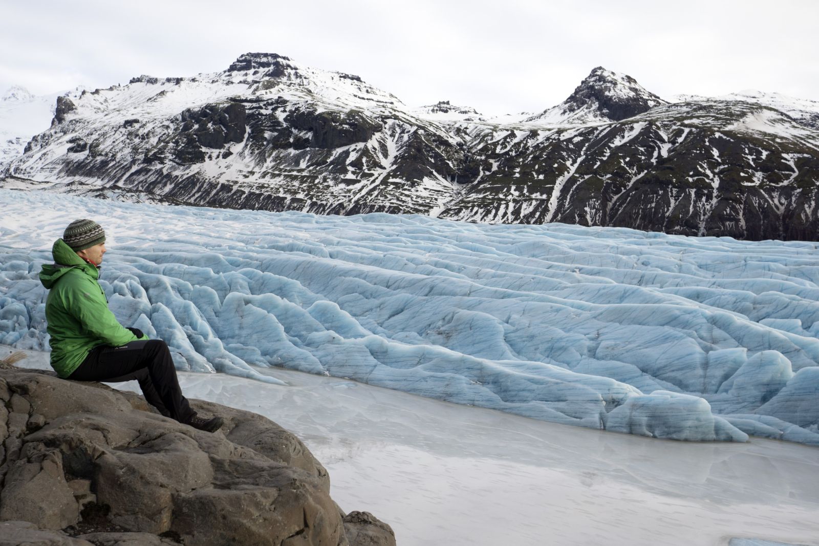 Am Svinafells-Gletscher