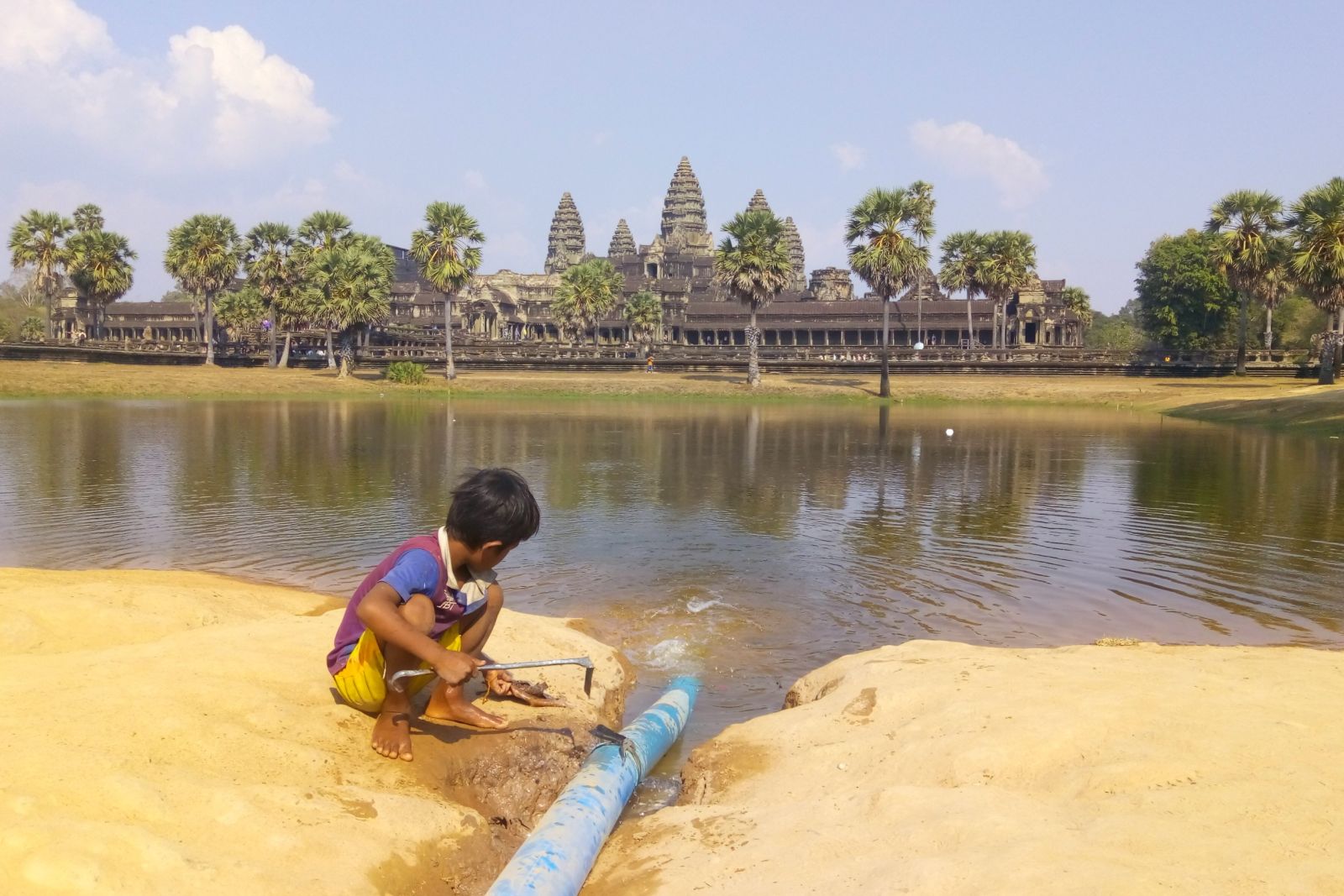 Angkor Wat – auch ein großer Abenteuerspielplatz für die Anwohner