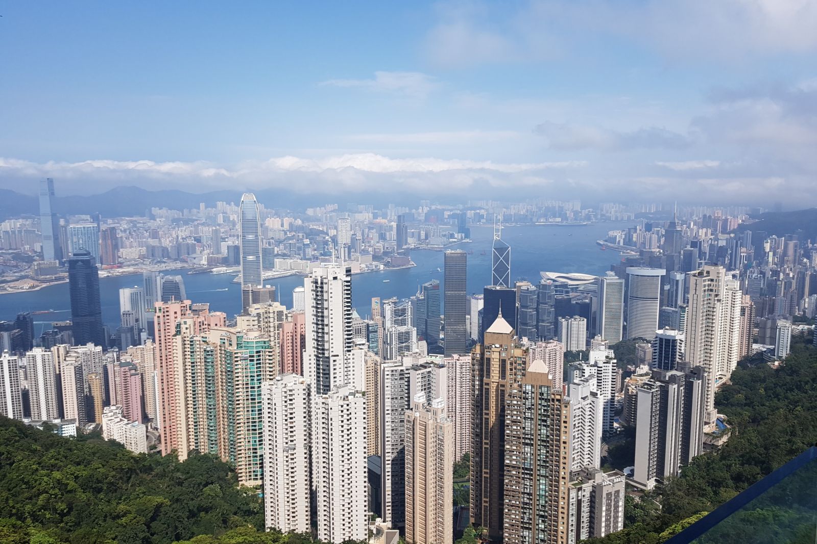 Großartiger Blick über Hongkong