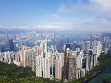 Großartiger Blick über Hongkong