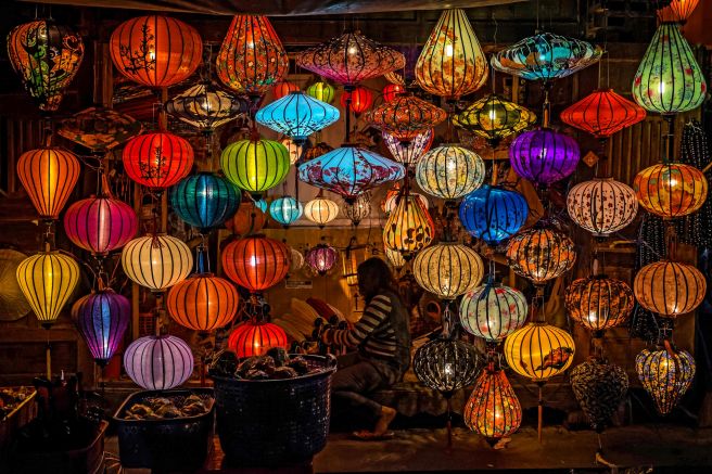 Lampions in der kleinen Stadt Hoi An