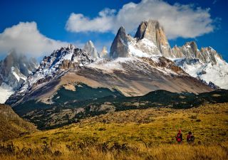 Das beeindruckende Bergmassiv im Nationalpark Los Glaciares mit dem markanten Fitz Roy