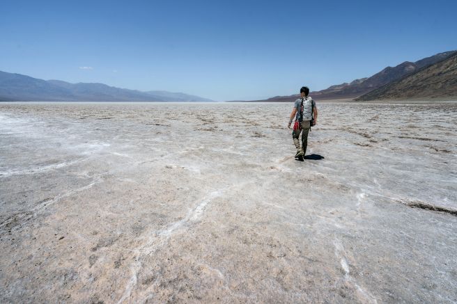 Wanderer im Death Valley, Kalifornien