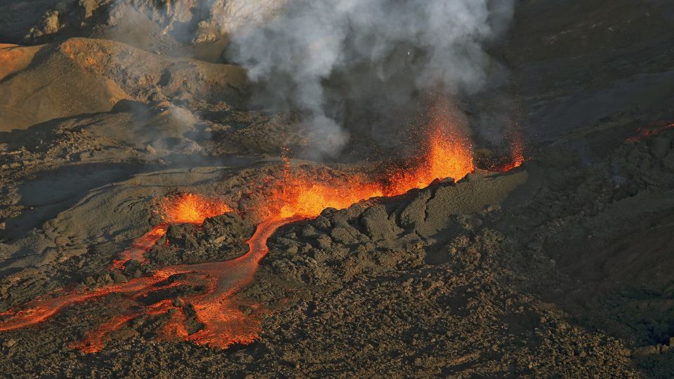 Eruption am Vulkan Piton de la Fournaise