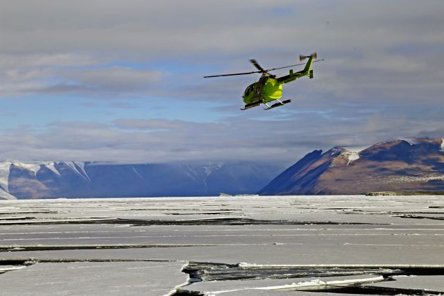 Helikoptertour über dem Packeis des Rossmeeres