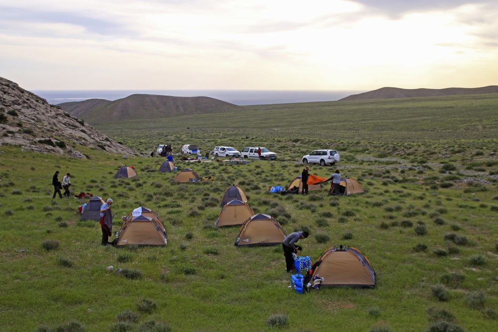 Camping auf idyllischem Terrain