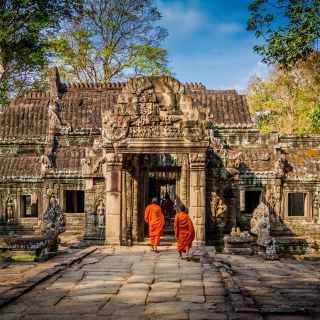 Mönche in Angkor