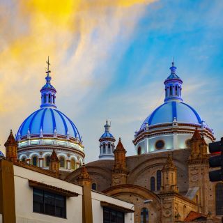 Stimmungsvolles Szenario über der Kathedrale von Cuenca