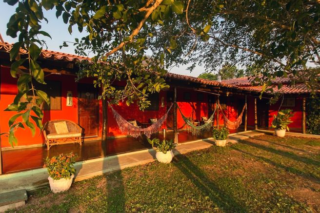 In warmes Licht getaucht: die Southwild Pantanal Lodge