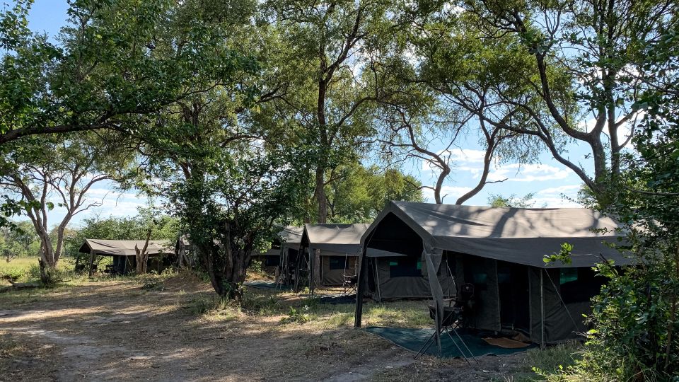 Unser Camp in Khwai - schöner kann ein Zeltplatz mitten im Busch nicht sein.