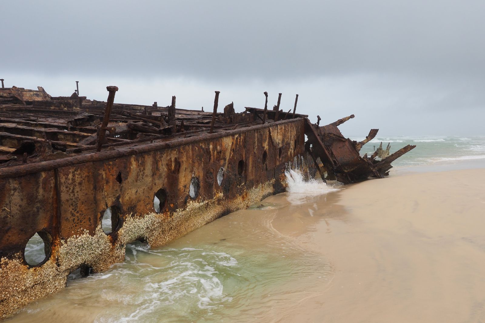 Maheno-Schiffswrack auf Fraser Island