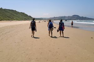 Wanderer an der Costa Verde