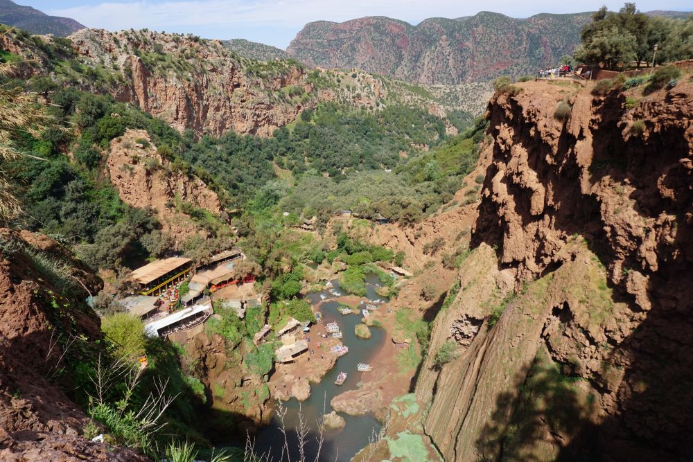 Die giganitischen Ouzoud-Fälle – einer der schönsten Orte Marokkos