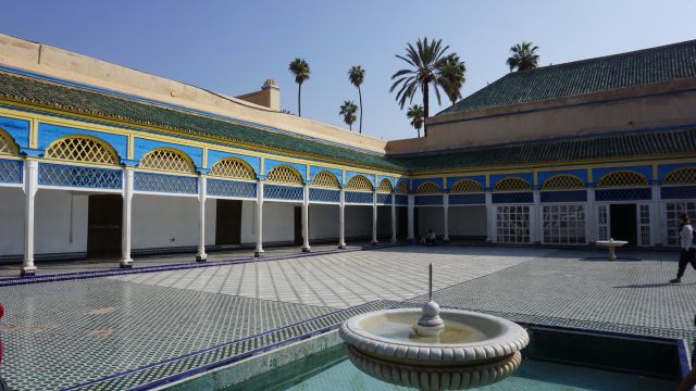 Innenhof des Bahia-Palasts (Schönheitspalast) in Marrakesch