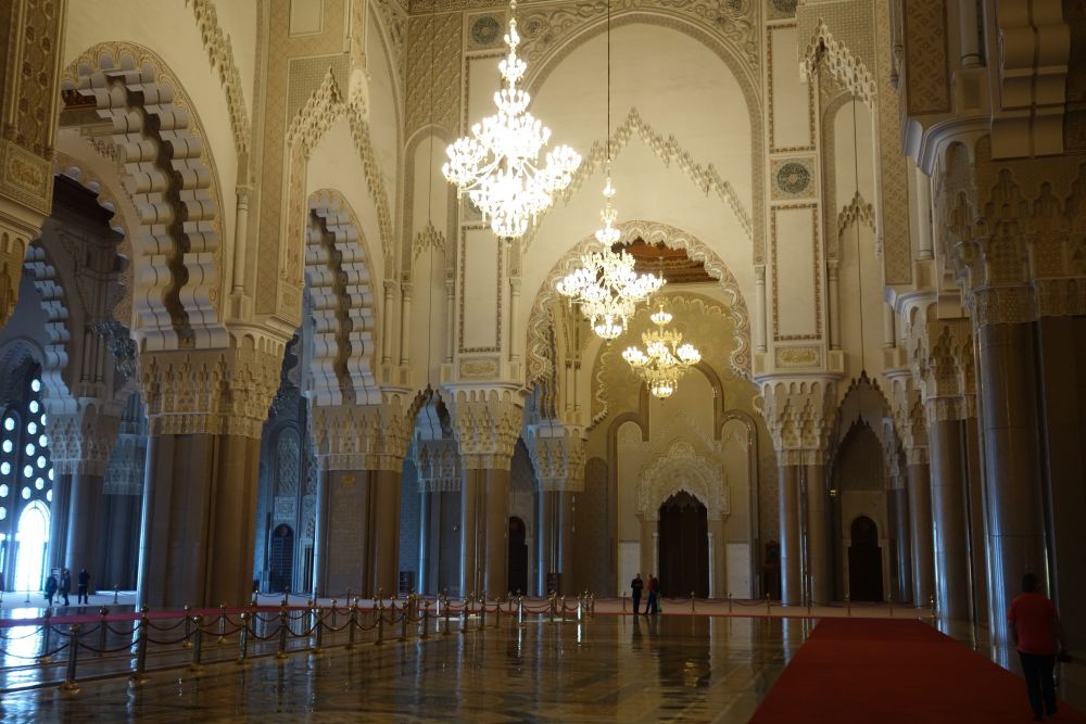 Im Inneren der Hassan II. Moschee