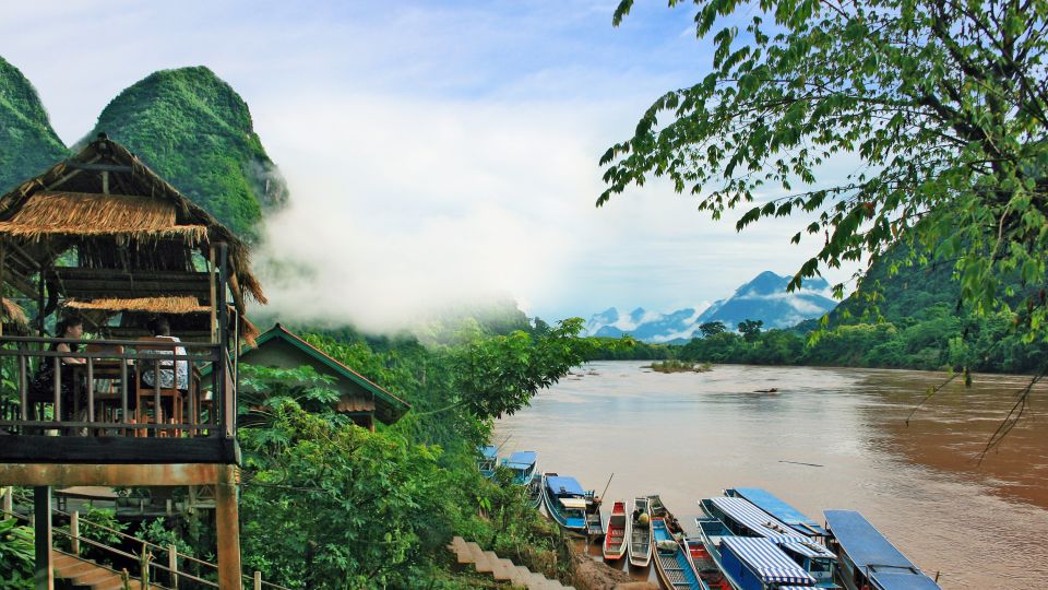 Bootsanlegestelle am Mekong