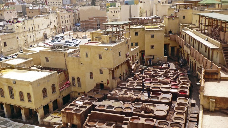 Gerberei und Färberei in der Medina von Fes