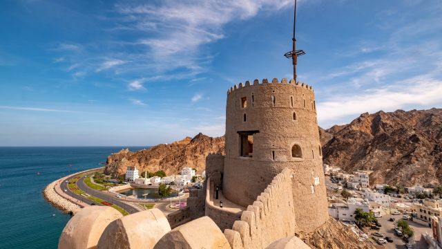 Festung an der omanischen Küste