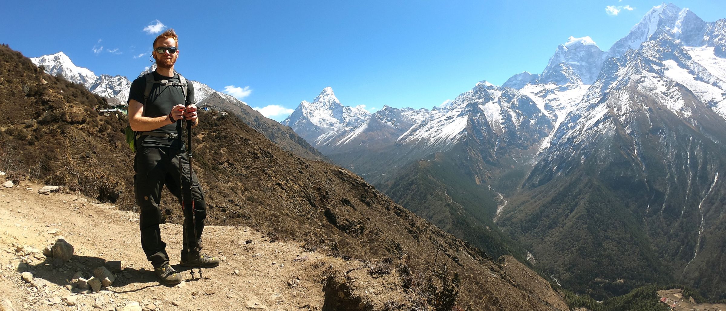 Trekkinggenuss pur inmitten der weißen Gipfelwelt des Solu Khumbu