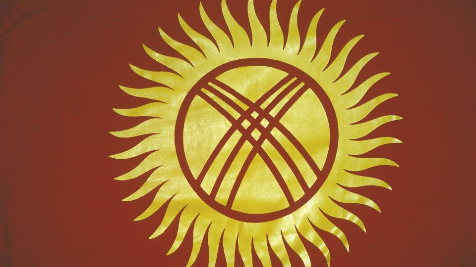 Kirgistan Flagge