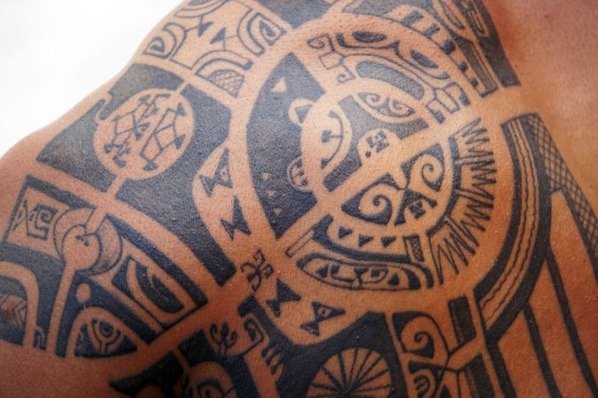 Tattoo mit marquesanischen Motiven © Diamir