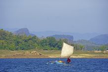 Fischer bei der Bootssafari im Gal Oya-Nationalpark
