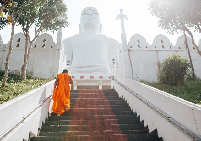 Mönch in Sri Lanka
