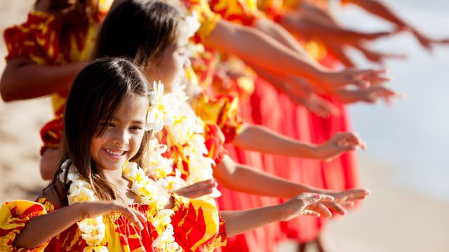 Hula Mädchen auf Hawaii
