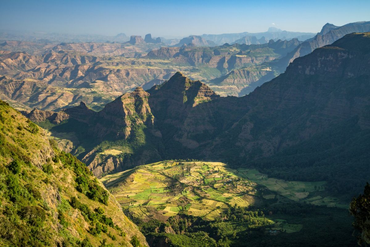 Panoramablick auf das Semien-Gebirge