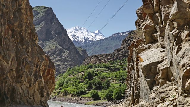 Auf dem Pamir Highway zwischen Khorog und Kalaikum