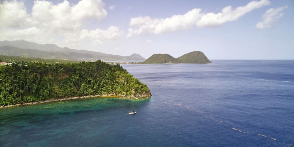 Dominicas Küste mit üppiger Vegetation