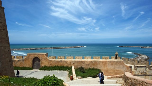 Blick aufs Meer in der Königsstadt Rabat