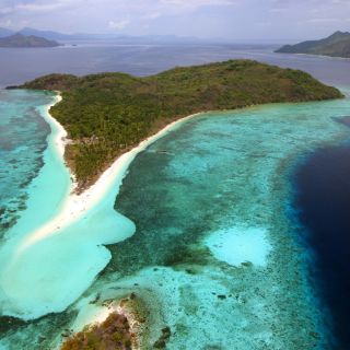 Ansicht auf eine idyllische Insel der Philippinen
