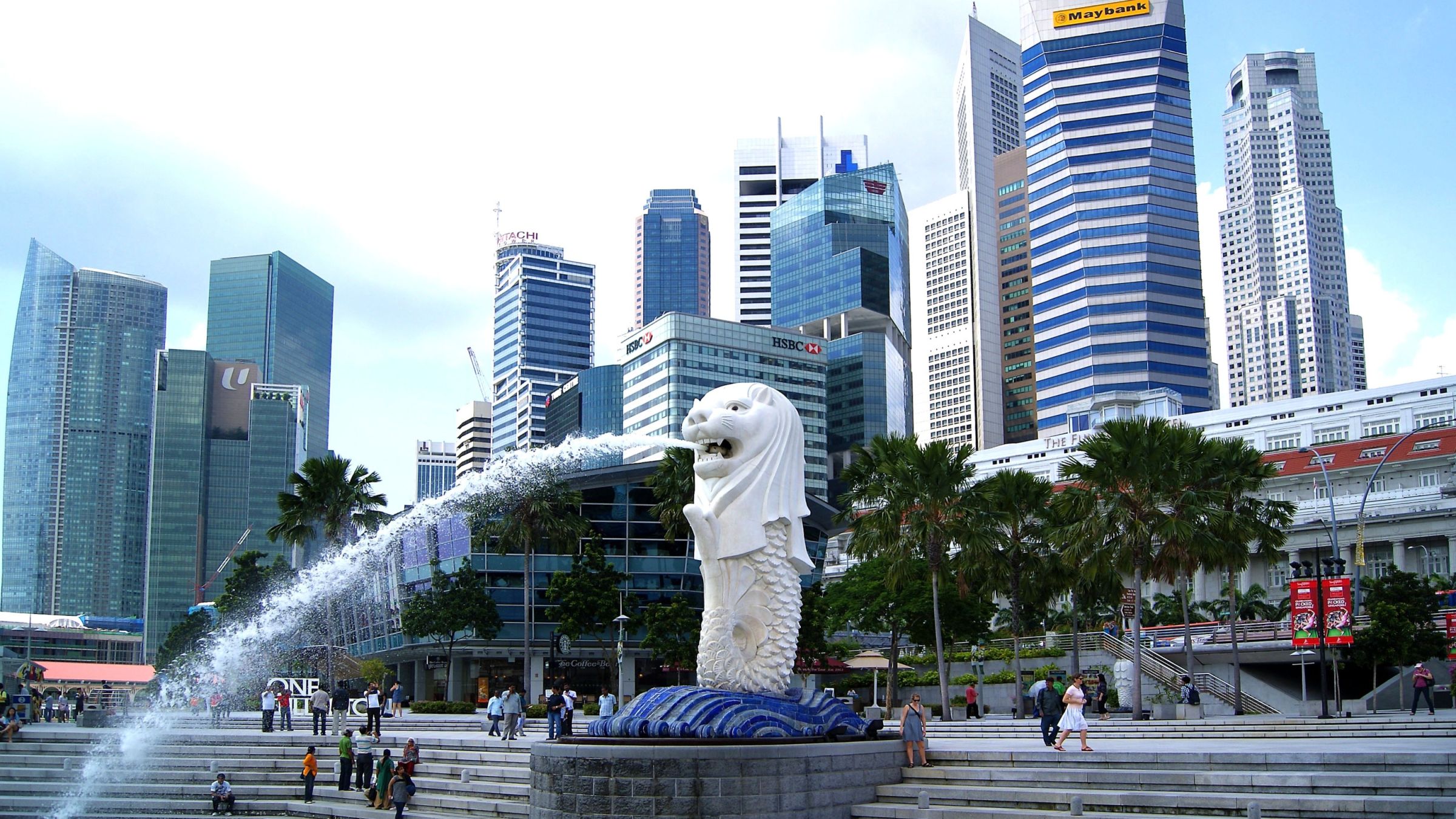 Merlion, das Wahrzeichen Singapurs