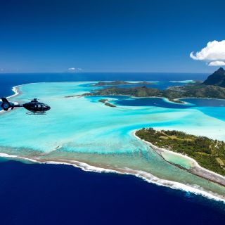 Helikopterflug über Bora Bora