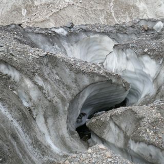 Komsomolskij-Gletscher (3800 m)