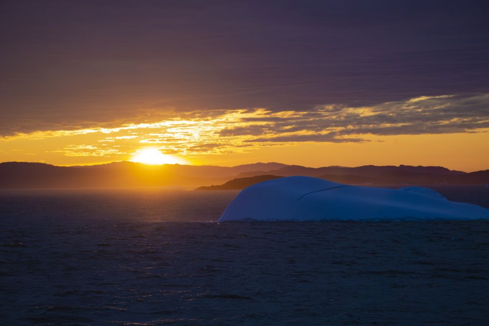 Spektakuläres Abendlicht vor Baffin Island