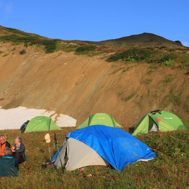 Zeltcamp in der Wildnis Südkamtschatka